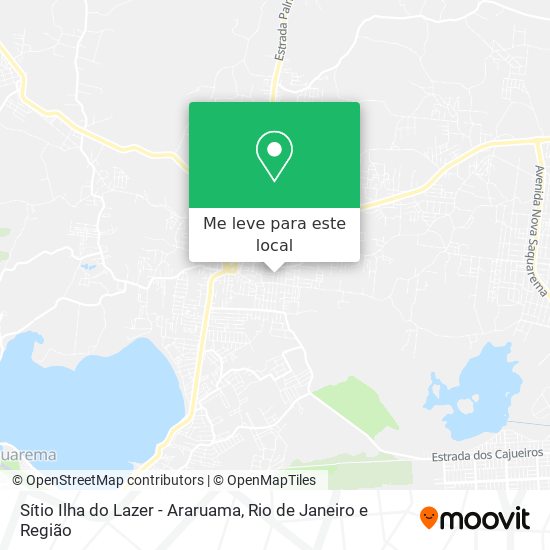Sítio Ilha do Lazer - Araruama mapa