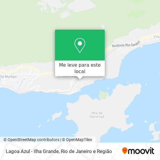 Lagoa Azul - Ilha Grande mapa