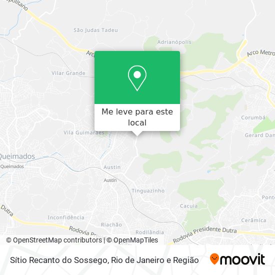 Sítio Recanto do Sossego mapa