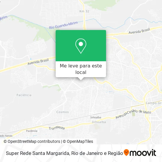 Super Rede Santa Margarida mapa