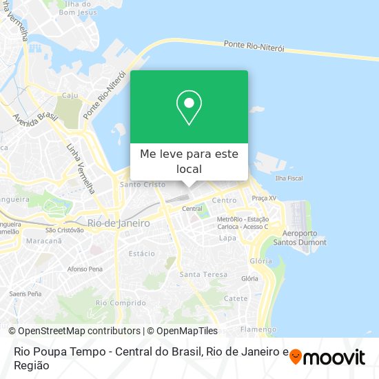 Rio Poupa Tempo - Central do Brasil mapa