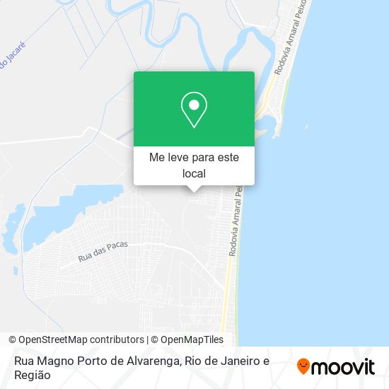 Rua Magno Porto de Alvarenga mapa