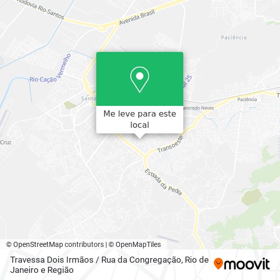 Travessa Dois Irmãos / Rua da Congregação mapa