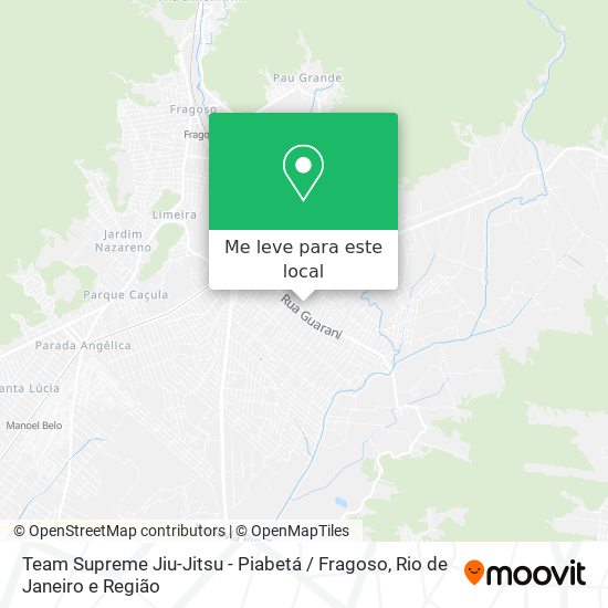 Team Supreme Jiu-Jitsu - Piabetá / Fragoso mapa