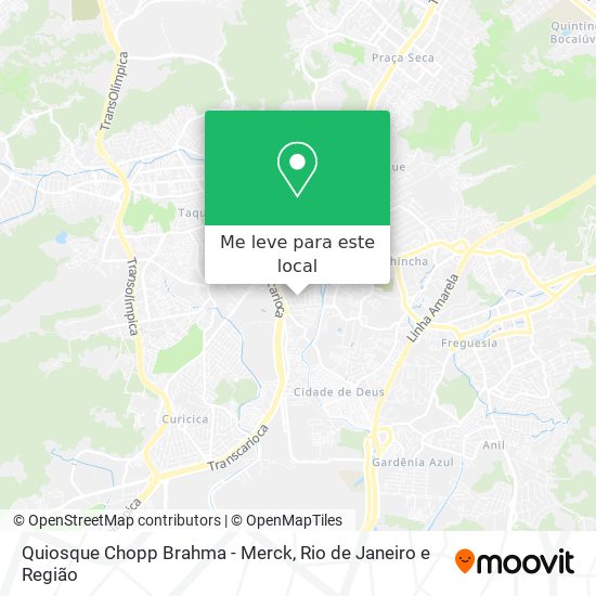 Quiosque Chopp Brahma - Merck mapa