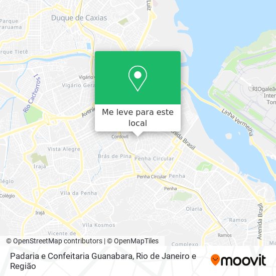 Padaria e Confeitaria Guanabara mapa