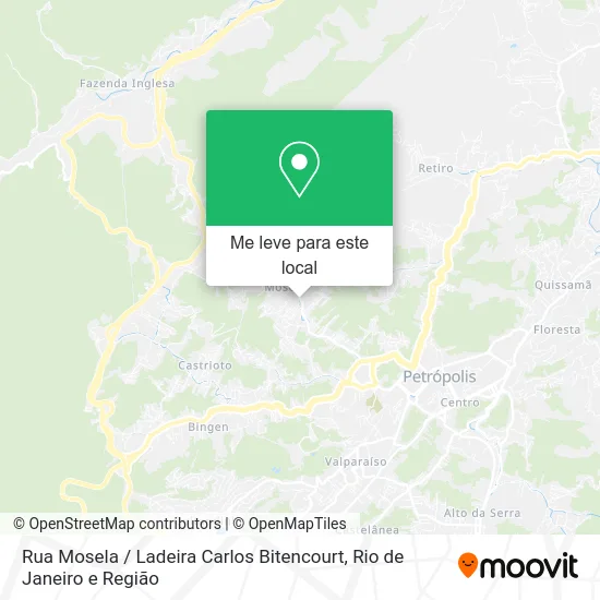Rua Mosela / Ladeira Carlos Bitencourt mapa