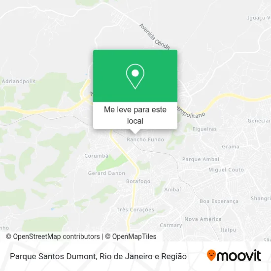 Parque Santos Dumont mapa