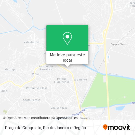 Praça da Conquista mapa