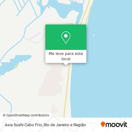 Asia Sushi Cabo Frio mapa