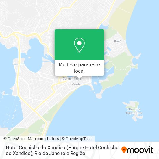 Hotel Cochicho do Xandico mapa
