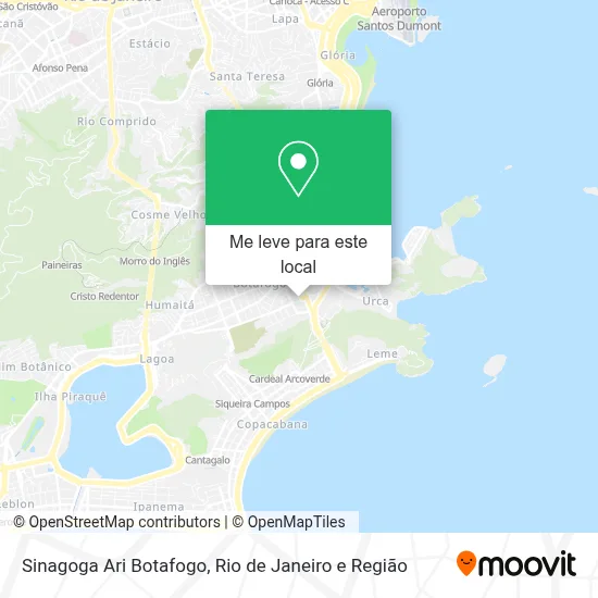 Sinagoga Ari Botafogo mapa