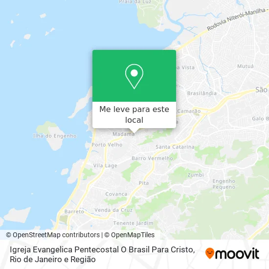 Igreja Evangelica Pentecostal O Brasil Para Cristo mapa