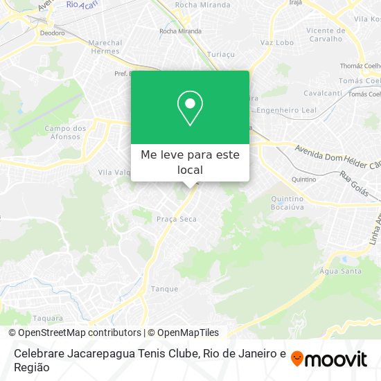 Celebrare Jacarepagua Tenis Clube mapa