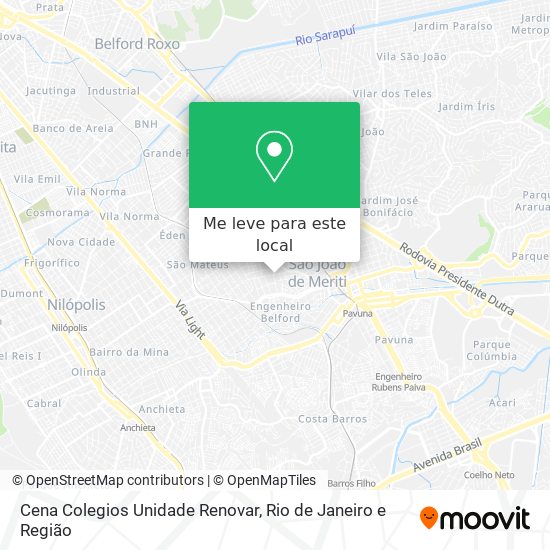 Cena Colegios Unidade Renovar mapa