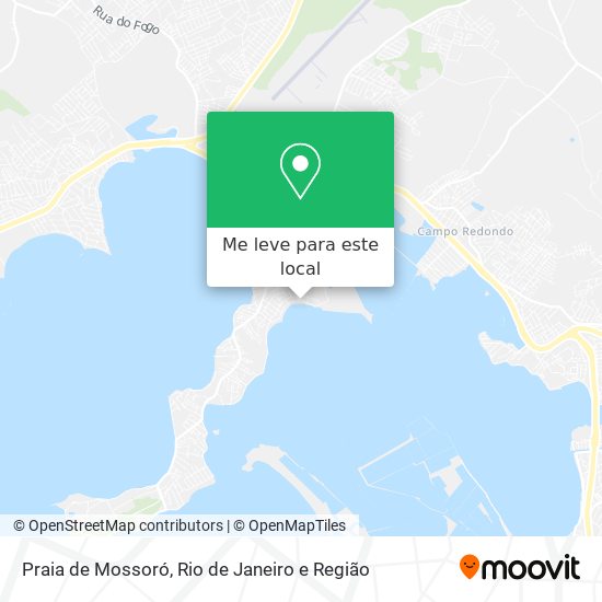Praia de Mossoró mapa