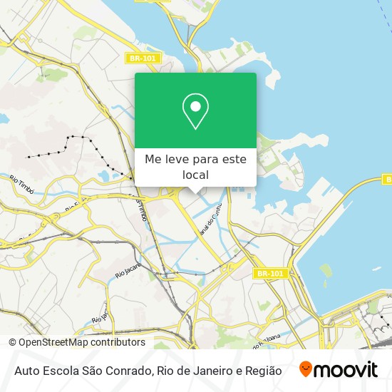 Auto Escola São Conrado mapa