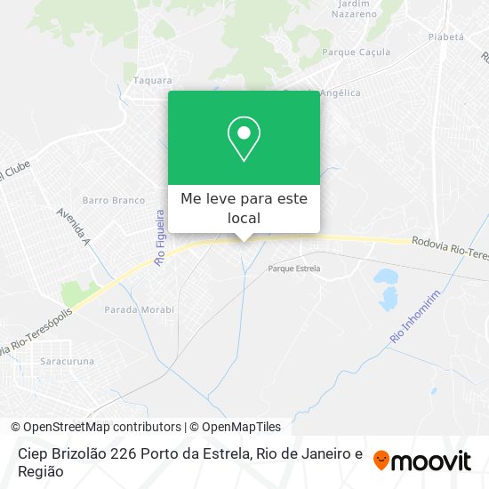 Ciep Brizolão 226 Porto da Estrela mapa