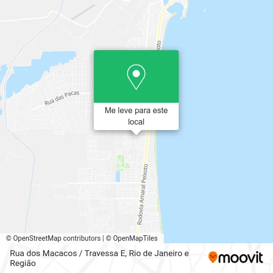 Rua dos Macacos / Travessa E mapa