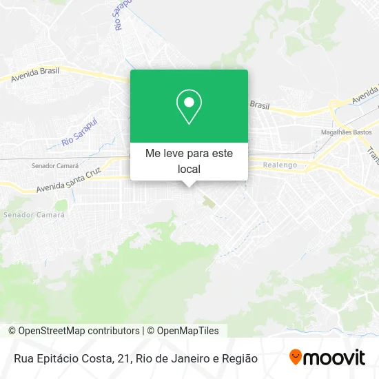 Rua Epitácio Costa, 21 mapa