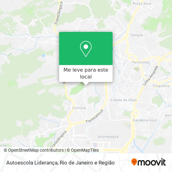 Autoescola Liderança mapa