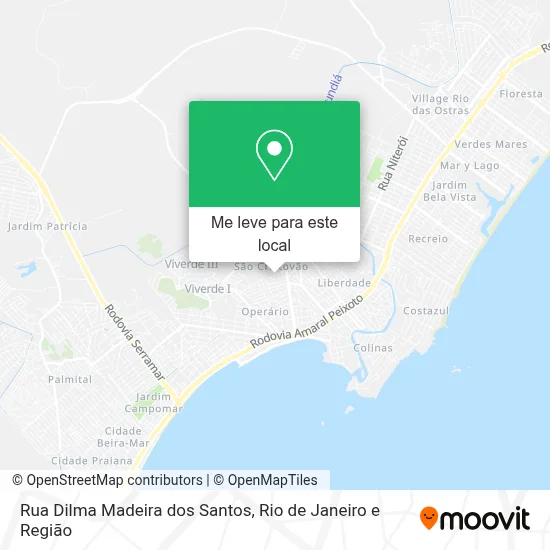 Rua Dilma Madeira dos Santos mapa