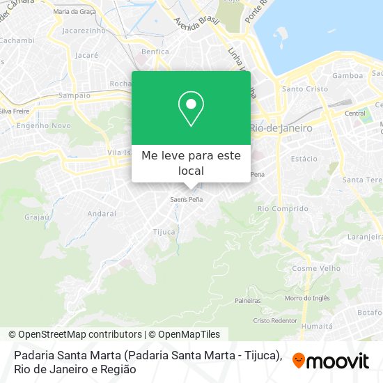Padaria Santa Marta mapa