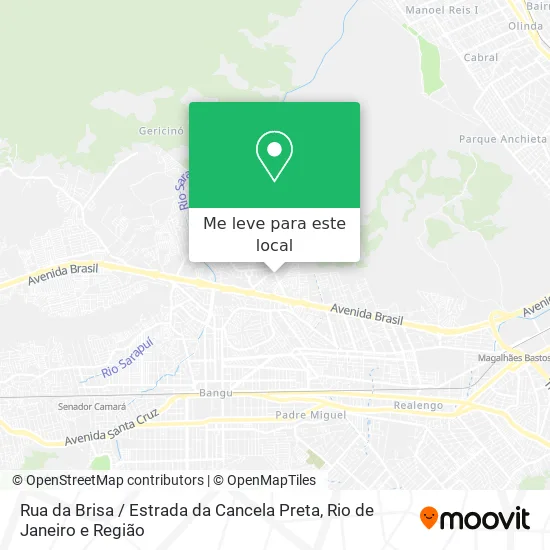 Rua da Brisa / Estrada da Cancela Preta mapa