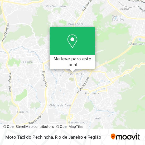 Moto Táxi do Pechincha mapa