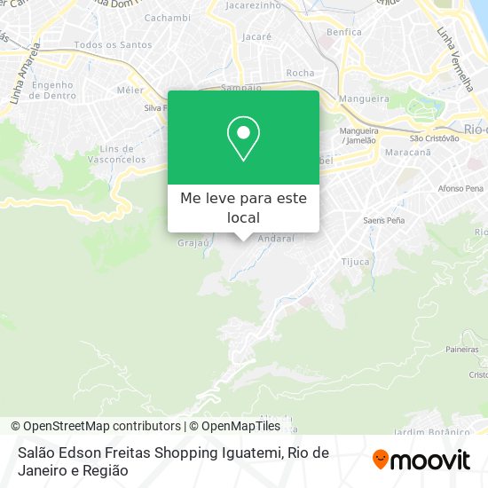 Salão Edson Freitas Shopping Iguatemi mapa