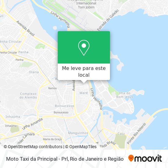 Moto Taxi da Principal - Prl mapa