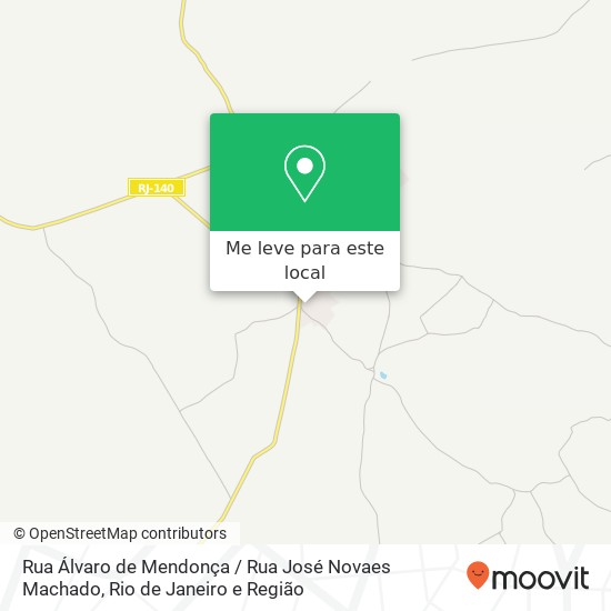 Rua Álvaro de Mendonça / Rua José Novaes Machado mapa