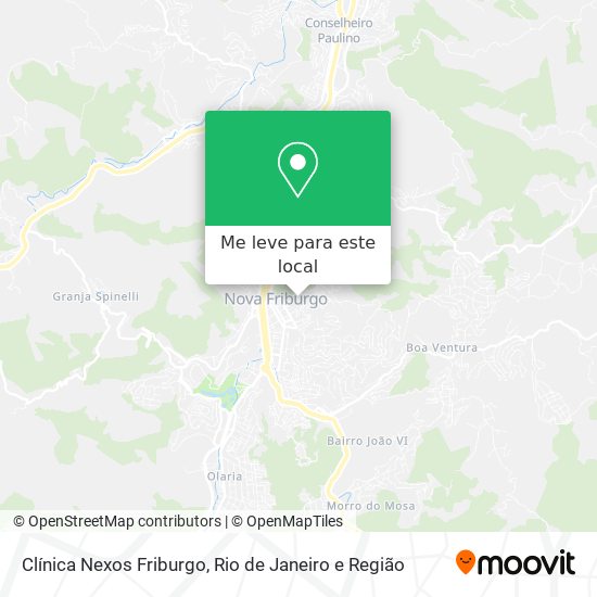 Clínica Nexos Friburgo mapa