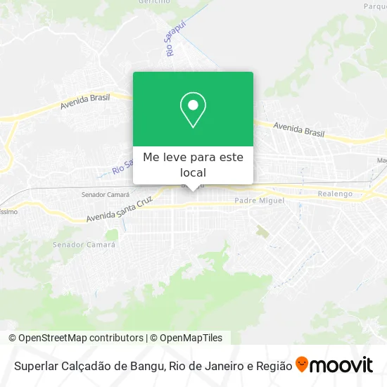 Superlar Calçadão de Bangu mapa