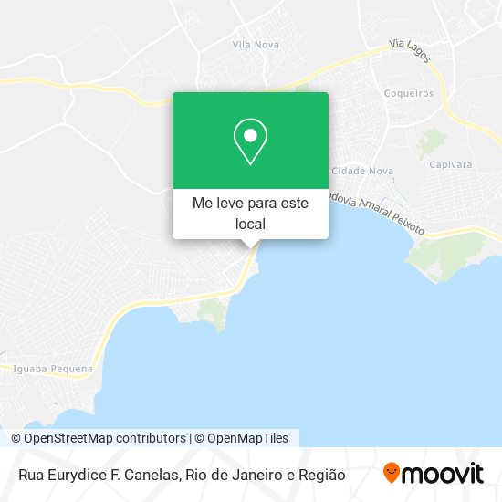 Rua Eurydice F. Canelas mapa
