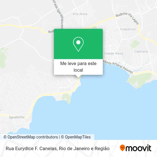 Rua Eurydice F. Canelas mapa