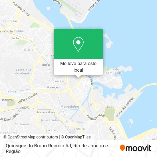 Quiosque do Bruno Recreio RJ mapa