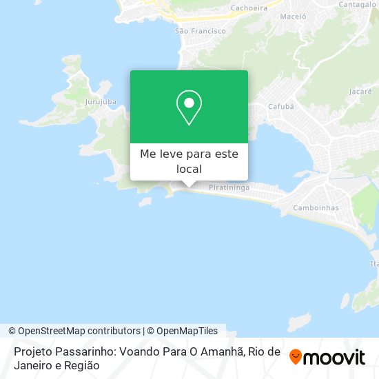 Projeto Passarinho: Voando Para O Amanhã mapa