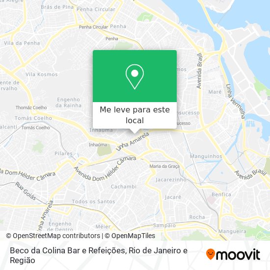 Beco da Colina Bar e Refeições mapa