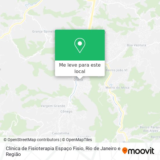 Clínica de Fisioterapia Espaço Fisio mapa