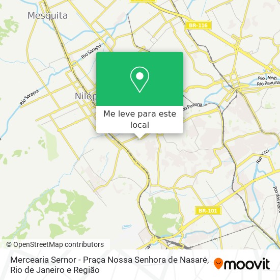 Mercearia Sernor - Praça Nossa Senhora de Nasarė mapa