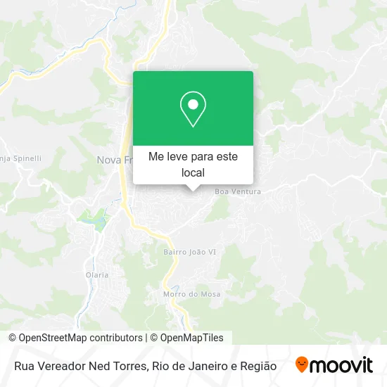 Rua Vereador Ned Torres mapa
