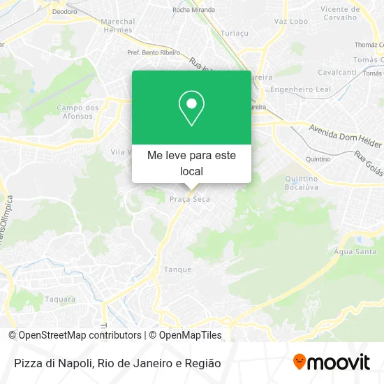Pizza di Napoli mapa