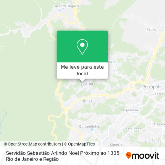 Servidão Sebastião Arlindo Noel Próximo ao 1305 mapa