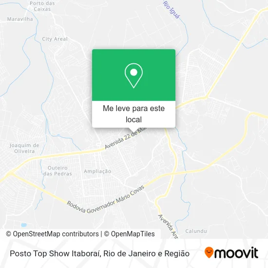 Posto Top Show Itaboraí mapa