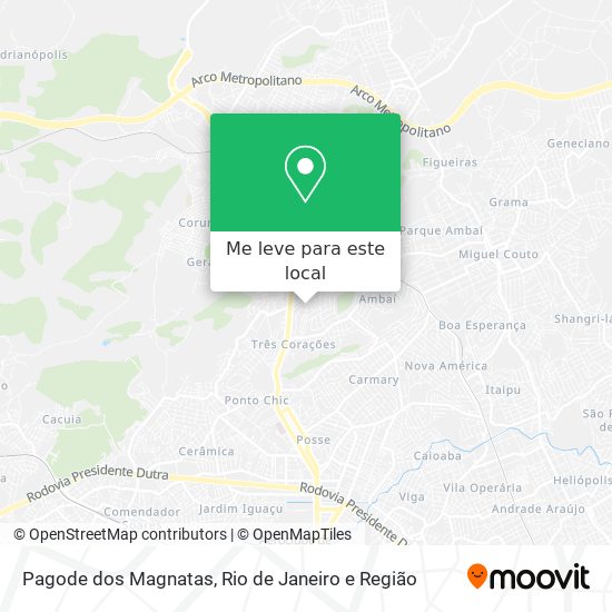 Pagode dos Magnatas mapa