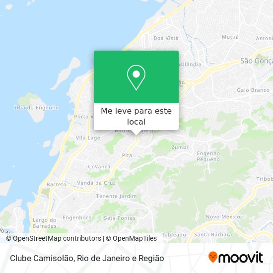 Clube Camisolão mapa