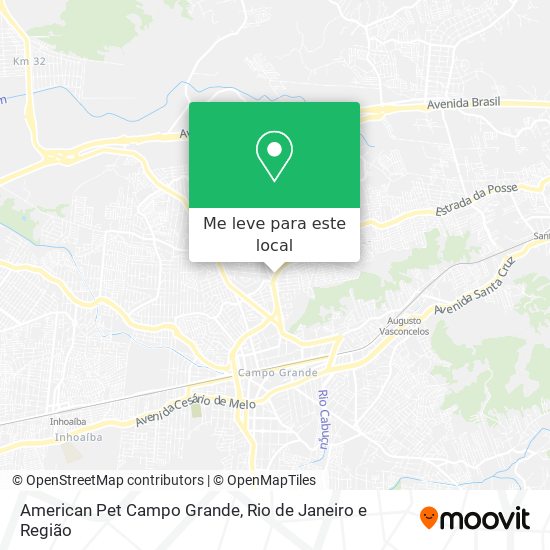 American Pet Campo Grande mapa