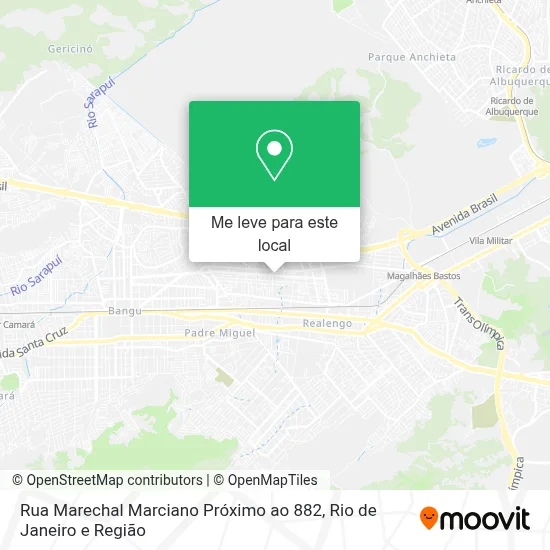 Rua Marechal Marciano Próximo ao 882 mapa