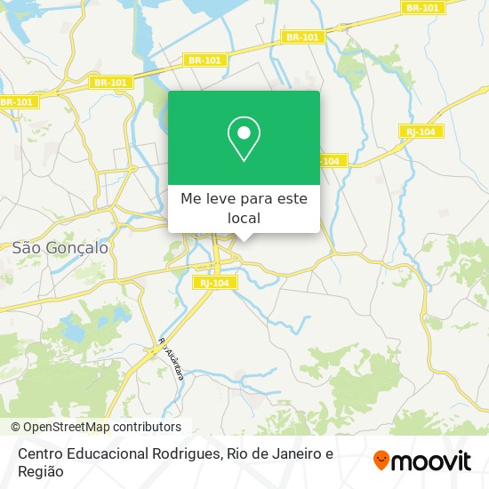Centro Educacional Rodrigues mapa